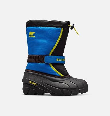 Sorel Flurry Boots UK - Kids Boots Black,Blue (UK7834520)